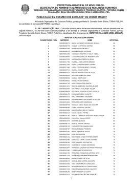 PREFEITURA MUNICIPAL DE MOGI GUA&Ccedil;U