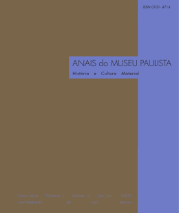 Anais do M. Paulista v. 13.qx4 - Museu de Astronomia e Ci&ecirc;ncias Afins