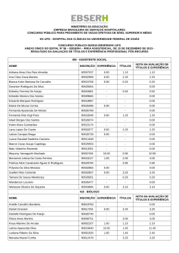 Anexo &Uacute;nico do Edital n&ordm; 56