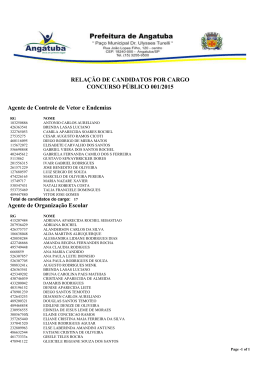 Relacao de Candidatos Inscritos