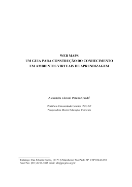web maps um guia para construção do conhecimento em ambientes