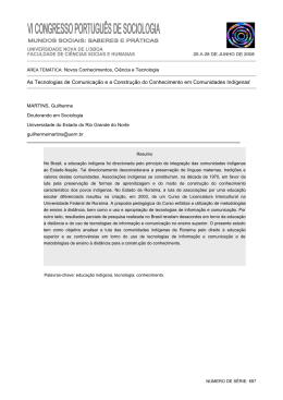 As Tecnologias de Comunicação e a Construção do Conhecimento