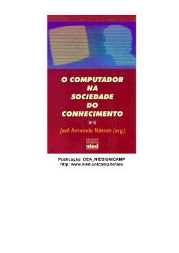 O COMPUTADOR NA SOCIEDADE DO CONHECIMENTO