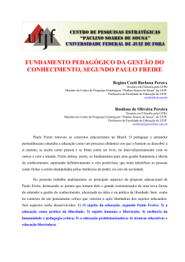 fundamento pedag&oacute;gico da gest&atilde;o do conhecimento