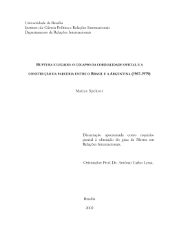 Disserta&ccedil;&atilde;o de mestrado - Sistema de Bibliotecas FGV