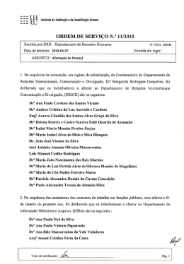 Afecta&ccedil;&atilde;o de Pessoal - Portal da Habita&ccedil;&atilde;o