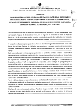 Ata n° 1I2015 Í`coNcuRso PÚBLICO PARA ATRIBuIçÃo DE