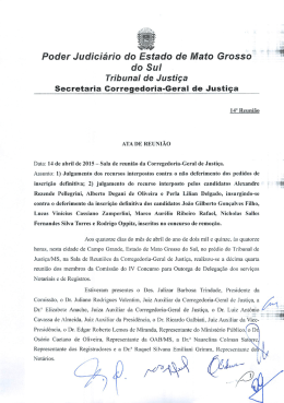 Poder Judiciário do Etado de Mato Grosso* do Sul