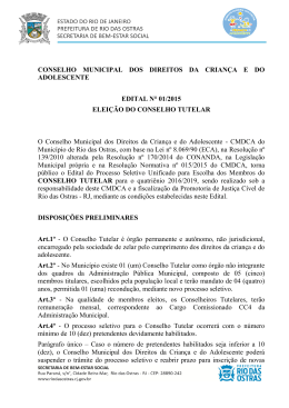 Edital de n&uacute;mero 01 de 2015 Arquivo PDF