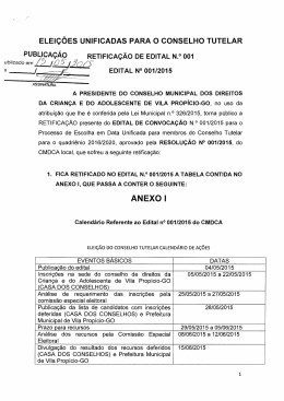 elei&ccedil;&otilde;es unificadas para o conselho tutelar