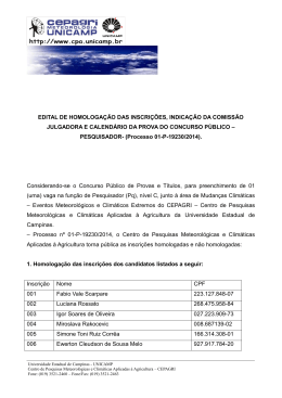 edital de homologa&ccedil;&atilde;o das inscri&ccedil;&otilde;es, indica&ccedil;&atilde;o da