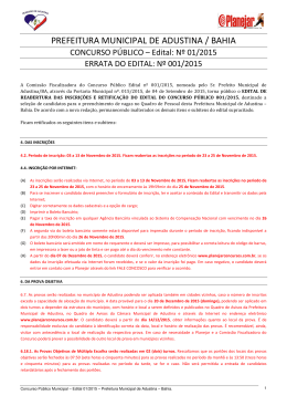 prefeitura municipal de adustina / bahia