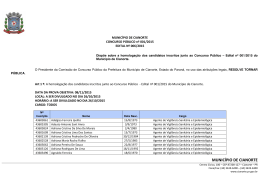 Edital 006-15 Homologação das inscrições