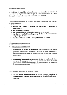Documentos a Apresentar