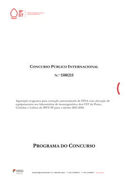 PROGRAMA DO CONCURSO