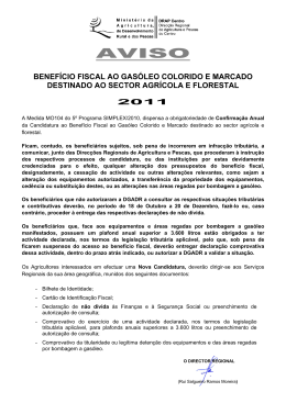 Gasóleo Agrícola 2011 - Direcção Regional de Agricultura e Pescas