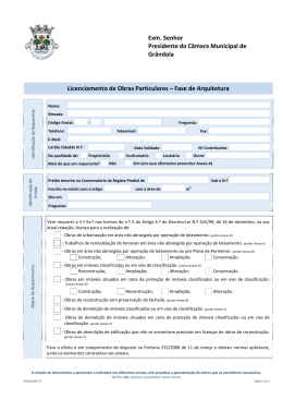 Licenciamento de Obras Particulares