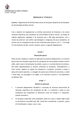 DESPACHO N.&ordm;37/R/2013