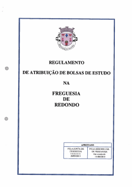 documento anexo - Freguesia de Redondo