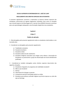 Regulamento dos Direitos Especiais dos Estudantes
