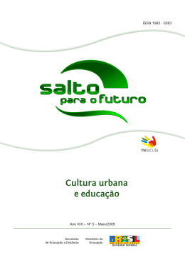 Cultura urbana e educação - Portal do Professor