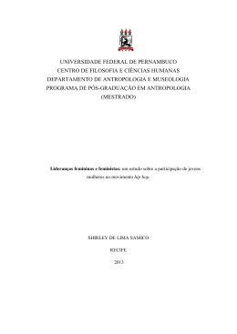 Lideran&ccedil;as femininas e feministas