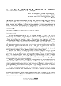 79 RUA DOS PRETOS: TERRITORIALIZA&Ccedil;&Atilde;O