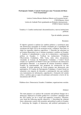 1 Participa&ccedil;&atilde;o Cidad&atilde; e Controle Social para uma