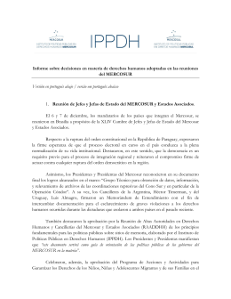 Informe sobre decisiones en materia de derechos - ippdh