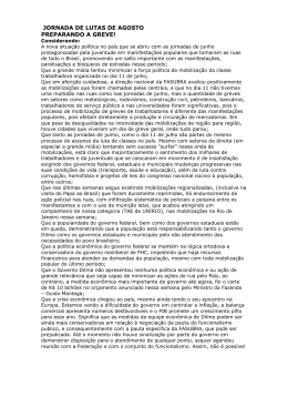 JORNADA DE LUTAS DE AGOSTO PREPARANDO A