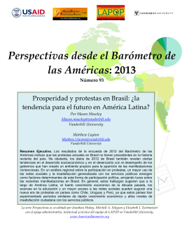 I0893. Prosperidad y protestas en Brasil