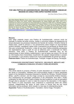 Por uma po&eacute;tica da audiodescri&ccedil;&atilde;o &ldquo;media&ccedil;&atilde;o&rdquo;: (re