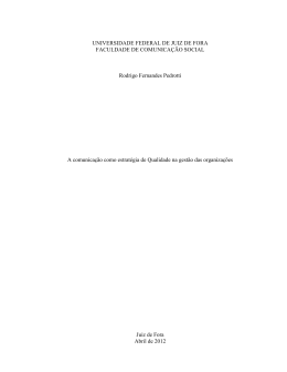 A comunica&ccedil;&atilde;o como estrat&eacute;gia de qualidade na gest&atilde;o