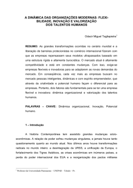 A DIN&Acirc;MICA DAS ORGANIZA&Ccedil;&Otilde;ES