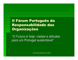 II F&oacute;rum Portugu&ecirc;s da Responsabilidade das Organiza&ccedil;&otilde;es