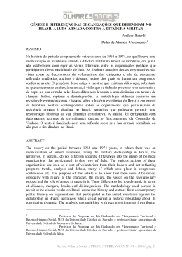 g&ecirc;nese e diferen&ccedil;as program&aacute;ticas das organiza&ccedil;&otilde;es