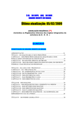 Vade-Mecum Maconico - Grande Oriente do Estado de Goi&aacute;s