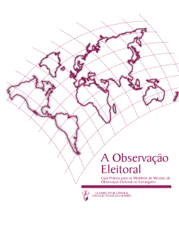 A Observa&ccedil;ao Eleitoral A Observa&ccedil;ao Eleitoral