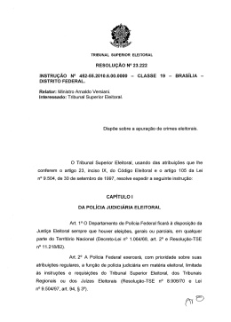 23.222  - Tribunal Superior Eleitoral