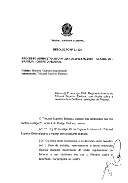 RESOLU&Ccedil;&Atilde;O N&deg; 23.308 PROCESSO ADMINISTRATIVO N&deg; 2057