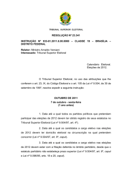 23.341 - Tribunal Superior Eleitoral