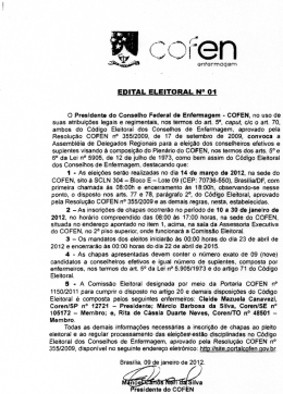 EDITAL ELEITO&euml;&egrave;L N&deg; 01