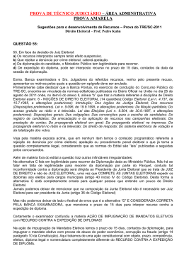 PROVA DE TÉCNICO JUDICIÁRIO – ÁREA