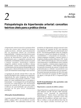 Fisiopatologia da hipertens&atilde;o arterial