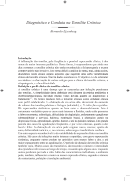 Diagn&oacute;stico e Conduta na Tonsilite Cr&ocirc;nica