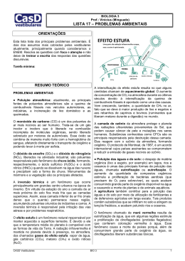 Lista 17 - Problemas Ambientais