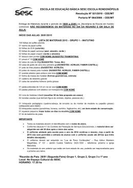 Grupo 1 Matutino - SESC Mato Grosso