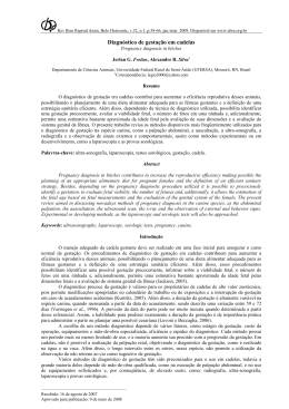 Diagn&oacute;stico de gesta&ccedil;&atilde;o em cadelas