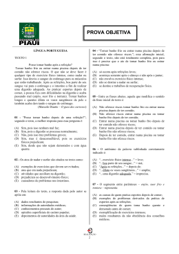 PROVA OBJETIVA