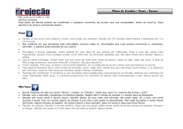 Plano de Estudos &ndash; Nome
